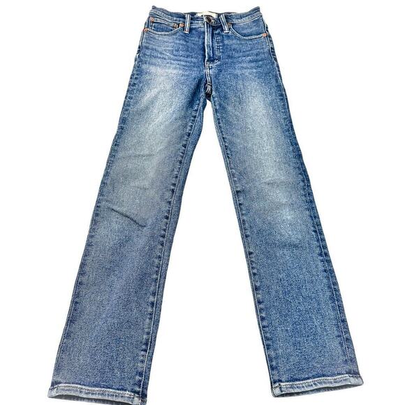 Madewell The Perfect Vintage Jean Wash Dark Denim Zip Fly Size 24 - Picture 2 of 8